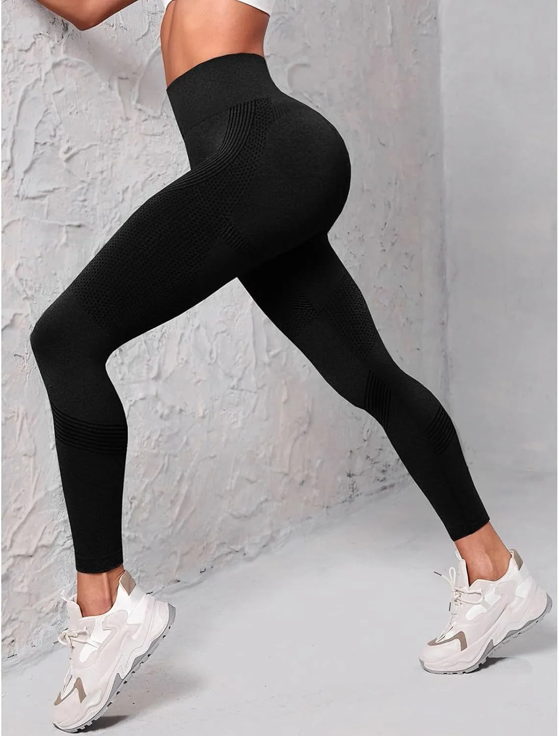 Womens High Waisted Yoga Pants Stretch Tummy Control Leggings Soft Butt Lifting Body Shaper Activewear Gym Clothes