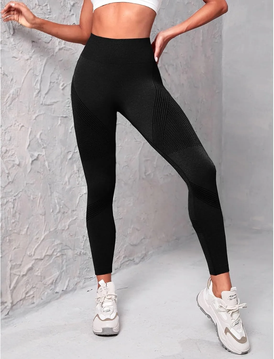 Womens High Waisted Yoga Pants Stretch Tummy Control Leggings Soft Butt Lifting Body Shaper Activewear Gym Clothes