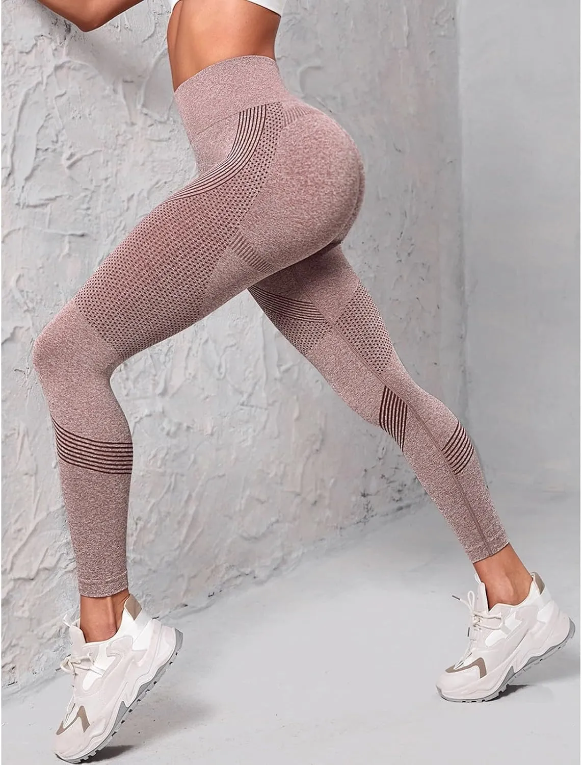 Womens High Waisted Yoga Pants Stretch Tummy Control Leggings Soft Butt Lifting Body Shaper Activewear Gym Clothes