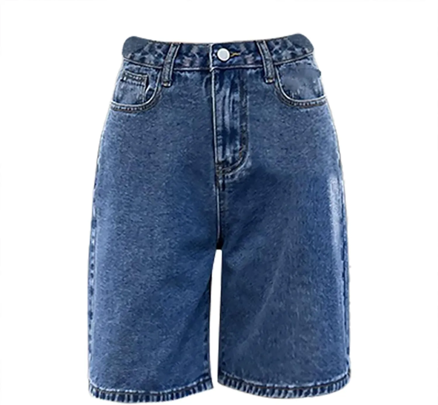 Womens Jean Shorts High Waisted Summer Stretchy Cropped Bermuda Shorts Trendy Casual Denim Shorts Loose Fit Jorts