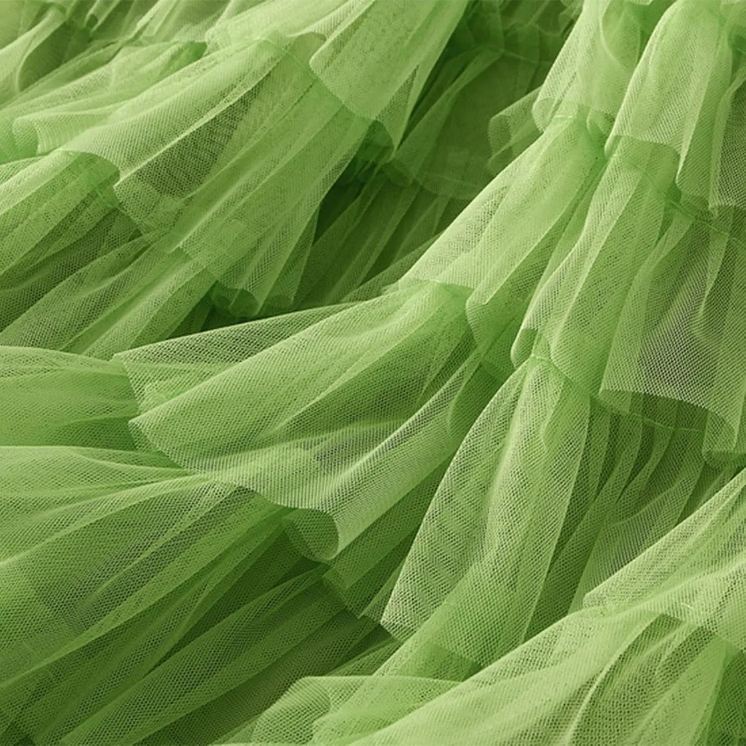 Women's Long Maxi Tulle Skirts A Line Trendy Ruffle High Waisted Tiered Layered Mesh Tutu Skirt Petticoat
