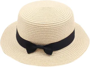 Womens Mens Straw Panama Hat Wide Brim Fedora Summer Beach Sun Hat UPF Foldable Packable Straw Boater Hat for Travel