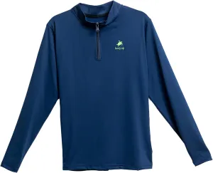 Women's Performance Quarter-Zip Pullover, Performance Athletic Mock Neck Long Sleeve Pullover (Navy)