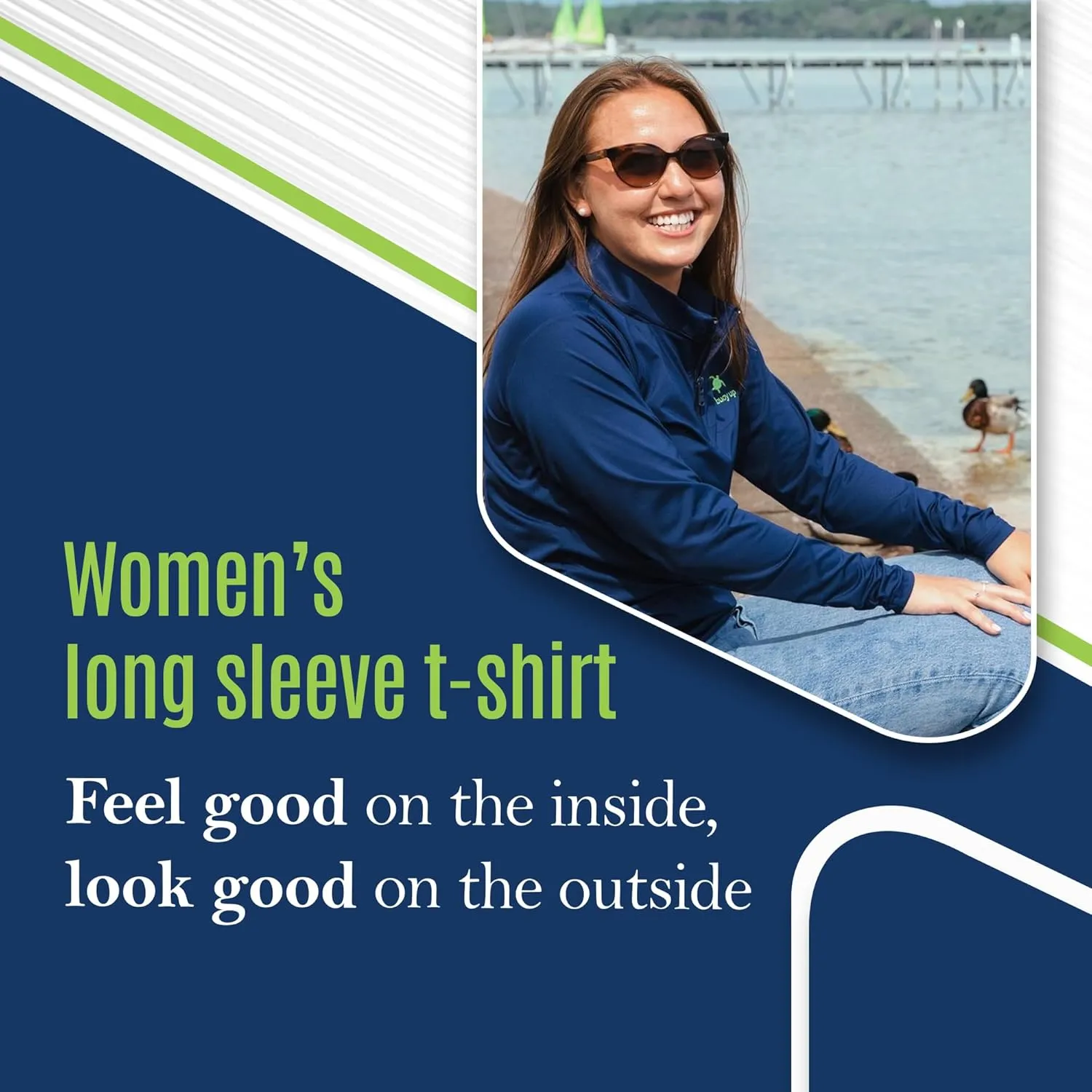 Women's Performance Quarter-Zip Pullover, Performance Athletic Mock Neck Long Sleeve Pullover (Navy)