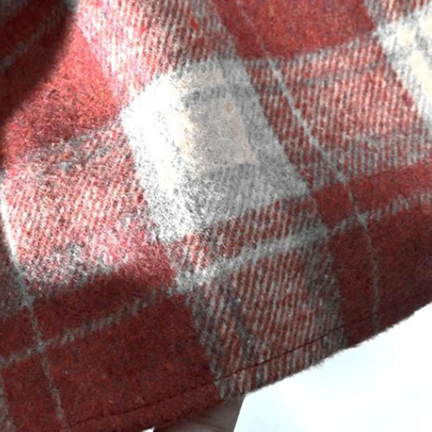 Women's Plaid Skirt Elastic High Waist Wool Skirts Trendy A Line Tiered Ruffle Swing Skirt Casual Loose Long Skirts