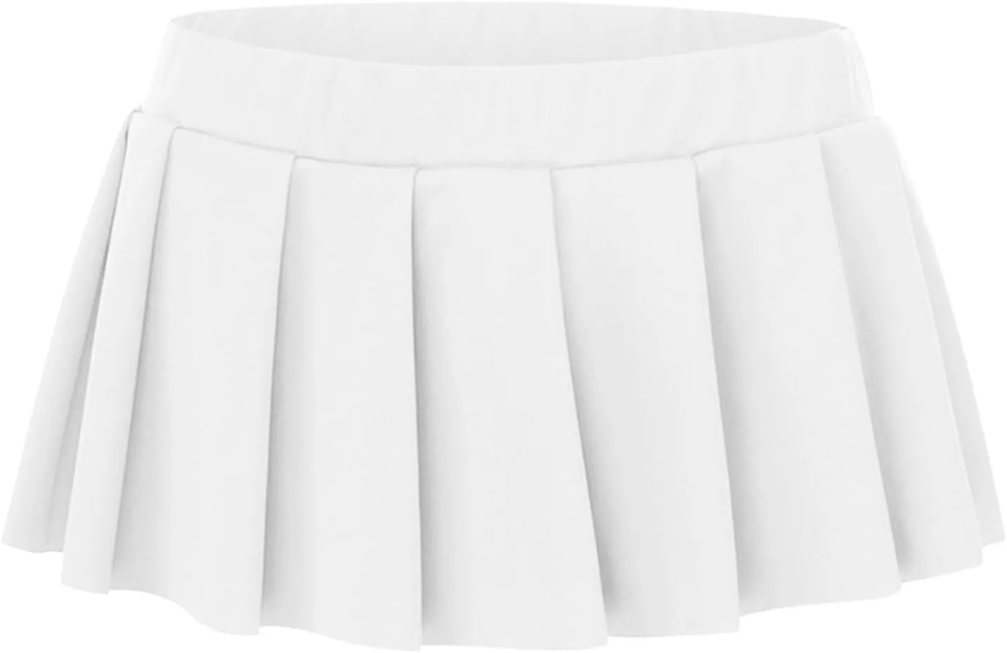 Women's Sexy Pleated Mini Skirt Elastic Low Waisted A-line Casual Ruffle Skirts Summer Club Entertainment Fashion Skirts