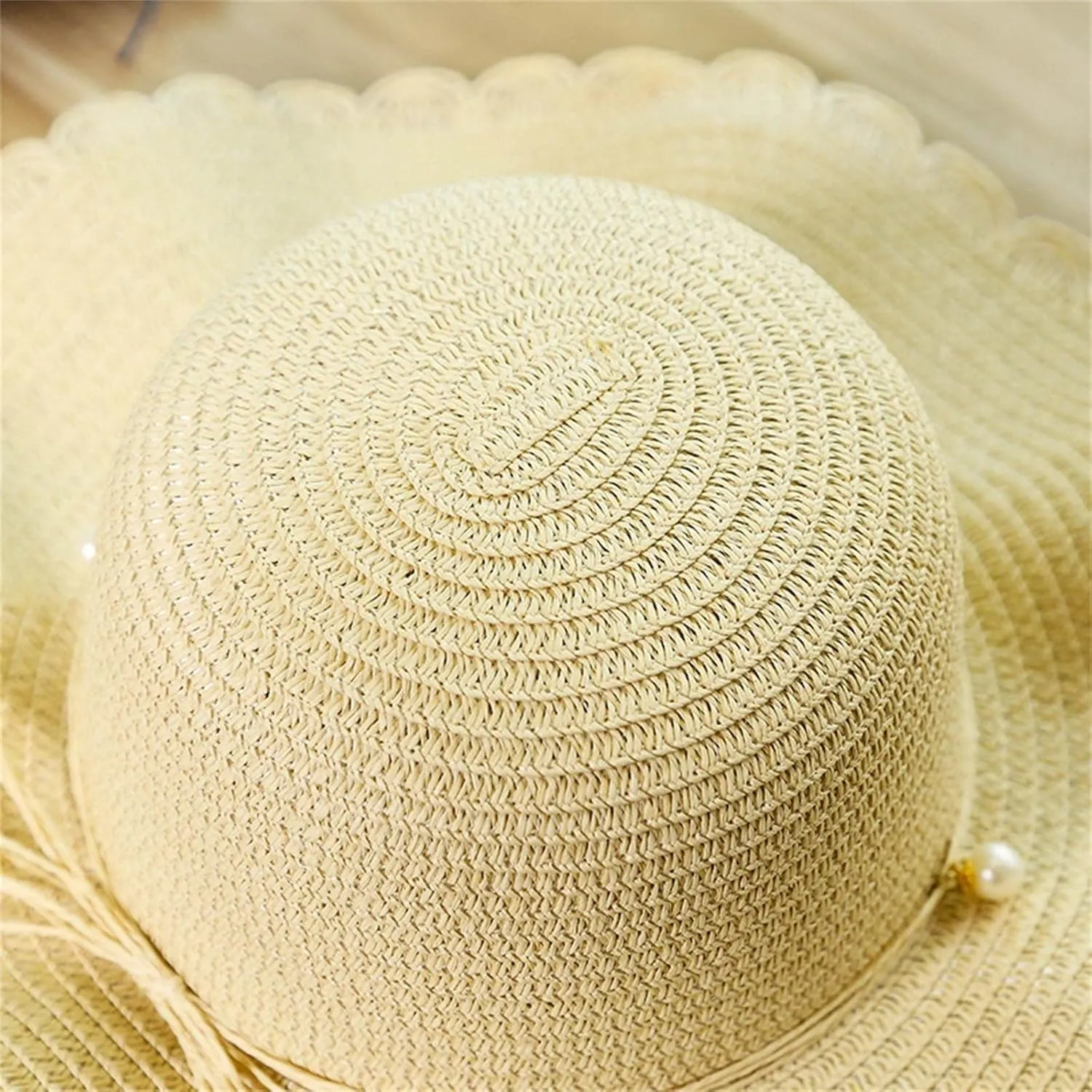 Womens Sun Hat Summer Foldable Summer Wide Brim Straw Beach Hat Large Floppy Foldable Roll Up Beach Cap Sun Hat