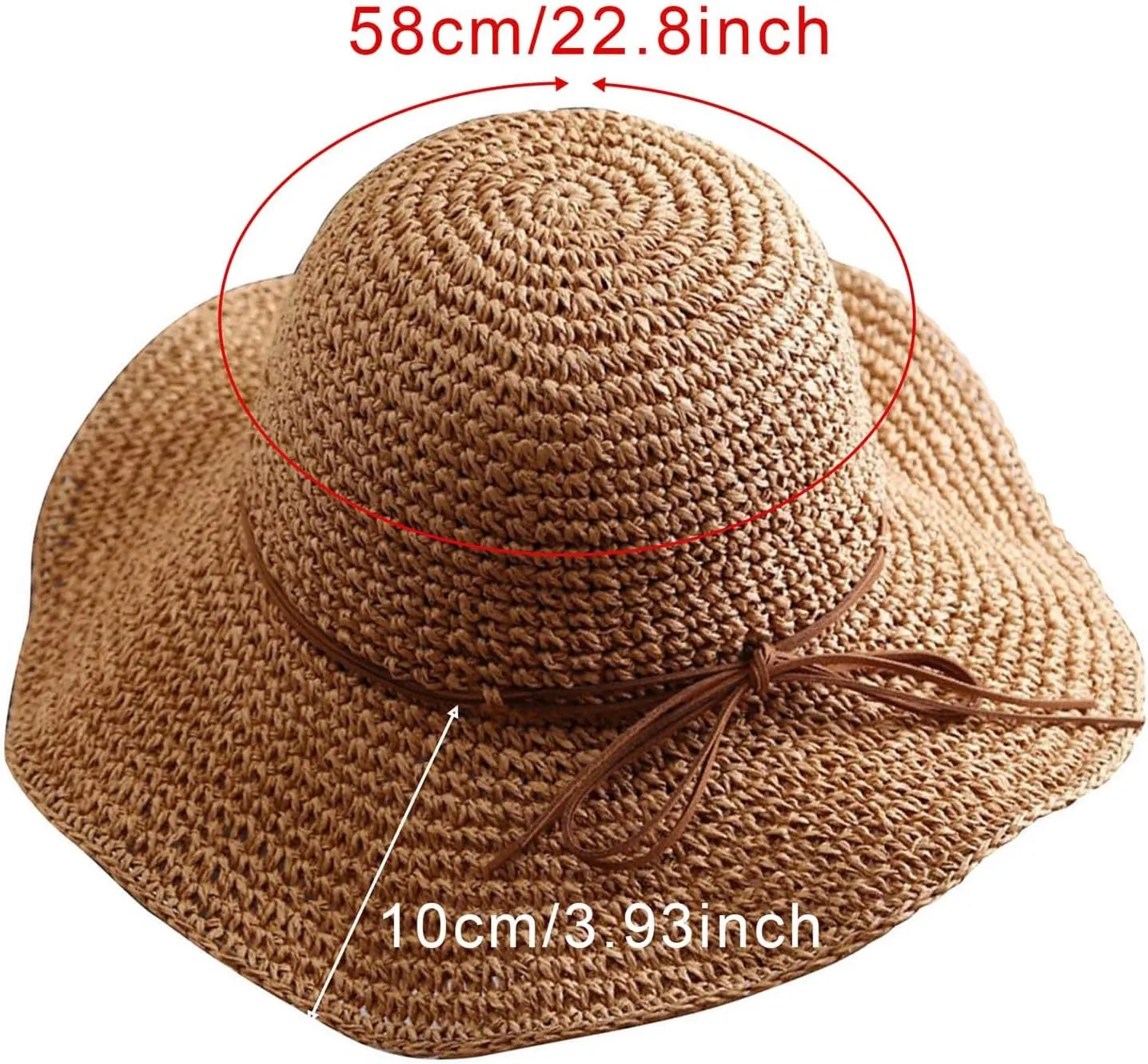 Womens Sun Hats Summer Floppy Foldable Wide Brim Beach Sun Cap Foldable Packable Beach Hat for Summer Hats