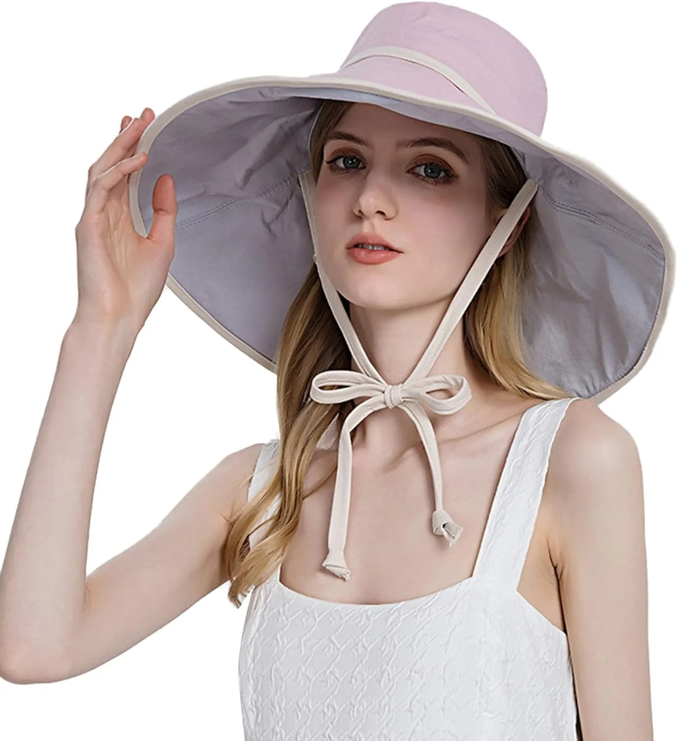 Womens Sun Hats Summer Womens Wide Brim Straw Hat Roll Up Cap Roll Up Floppy Sun Hat for Summer Beach Cap