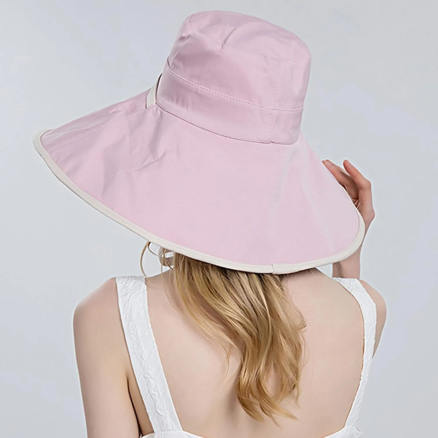 Womens Sun Hats Summer Womens Wide Brim Straw Hat Roll Up Cap Roll Up Floppy Sun Hat for Summer Beach Cap