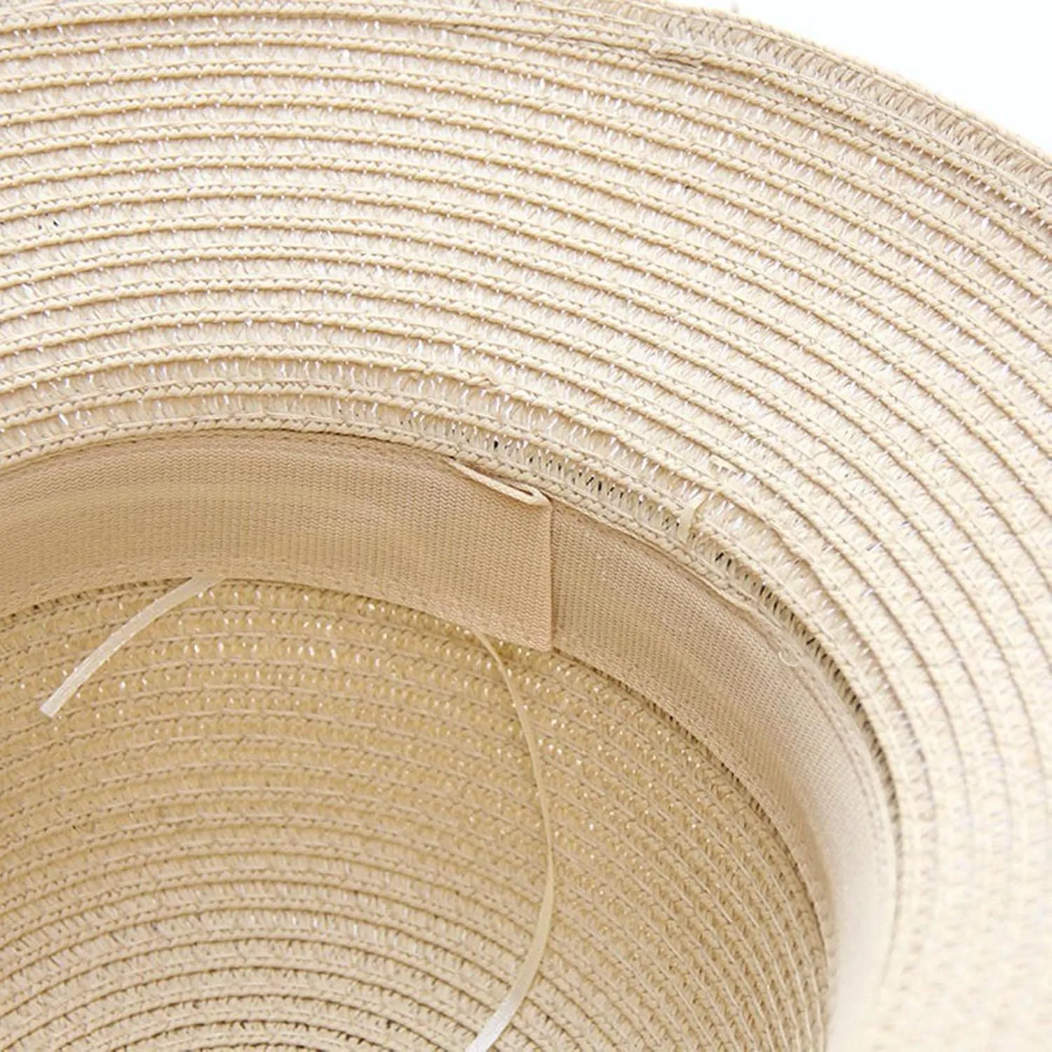 Womens Sun Straw Hat Wide Brim UPF 80 Summer UV Cap Foldable Packable Floppy Beach Hats for Women