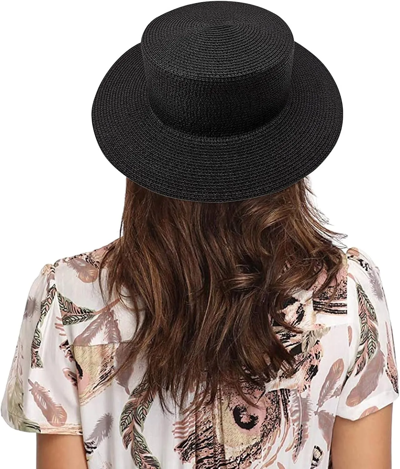 Womens Sun Visor Hat Floppy Foldable Wide Brim Beach Sun Cap Foldable Roll Up Floppy Beach Hats for Women