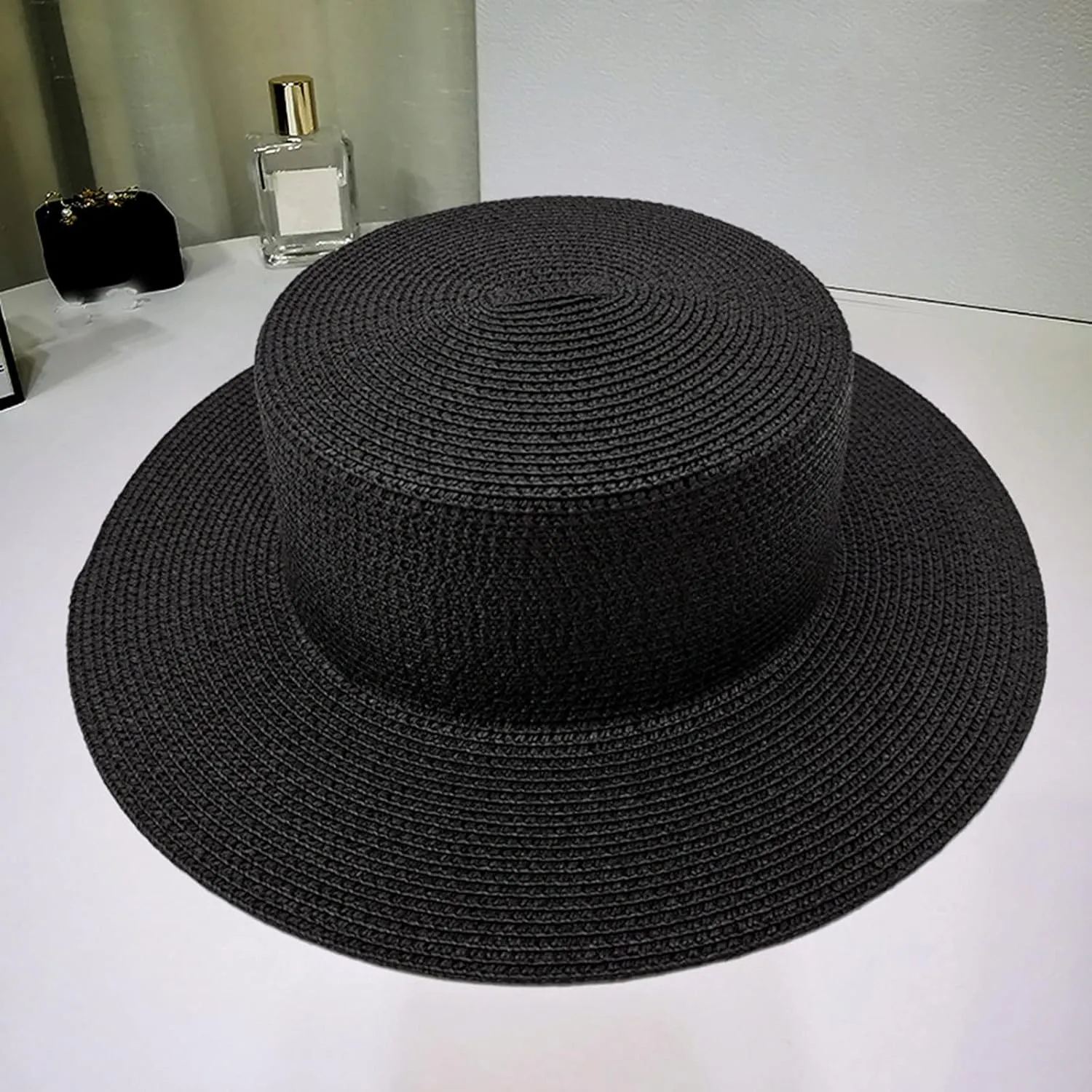 Womens Sun Visor Hat Floppy Foldable Wide Brim Beach Sun Cap Foldable Roll Up Floppy Beach Hats for Women