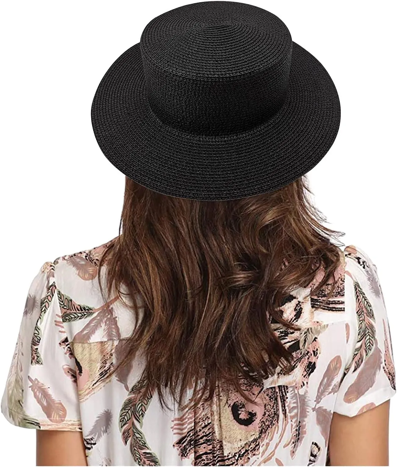Womens Sun Visor Hat Floppy Foldable Wide Brim Beach Sun Cap Foldable Roll Up Floppy Beach Hats for Women