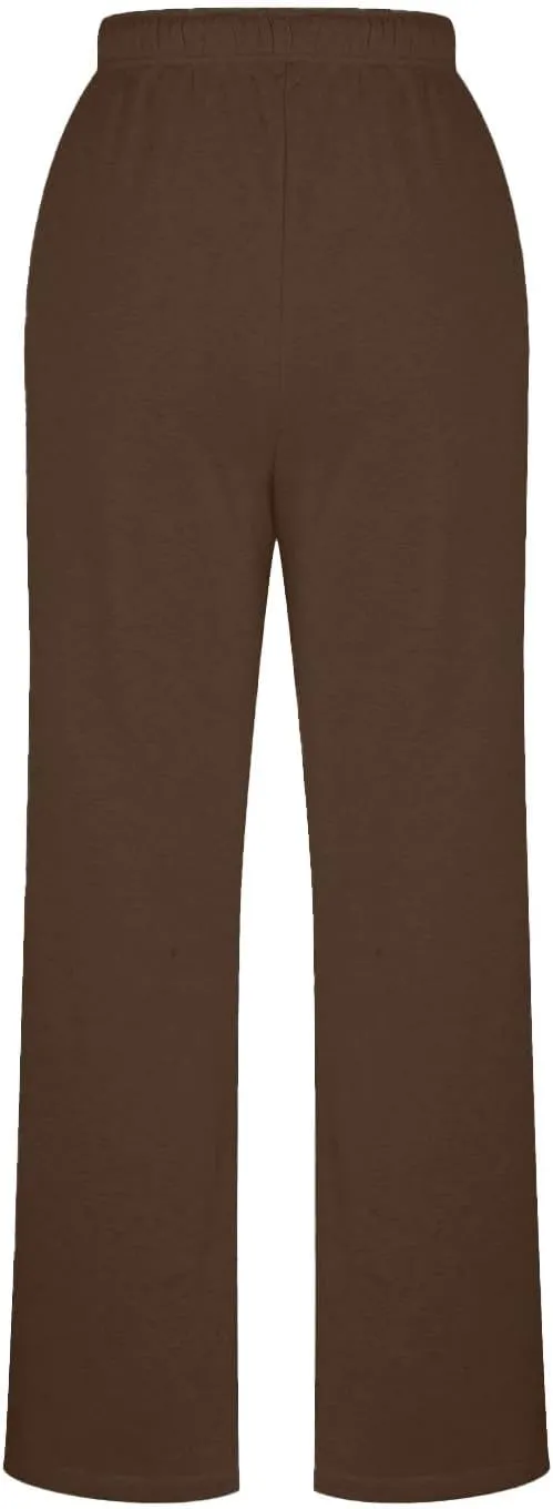 Women's Wide Leg Sweatpants Fleece Lined Baggy Straight Leg Lounge Pants Spring Fall Outfits Athletic Joggers