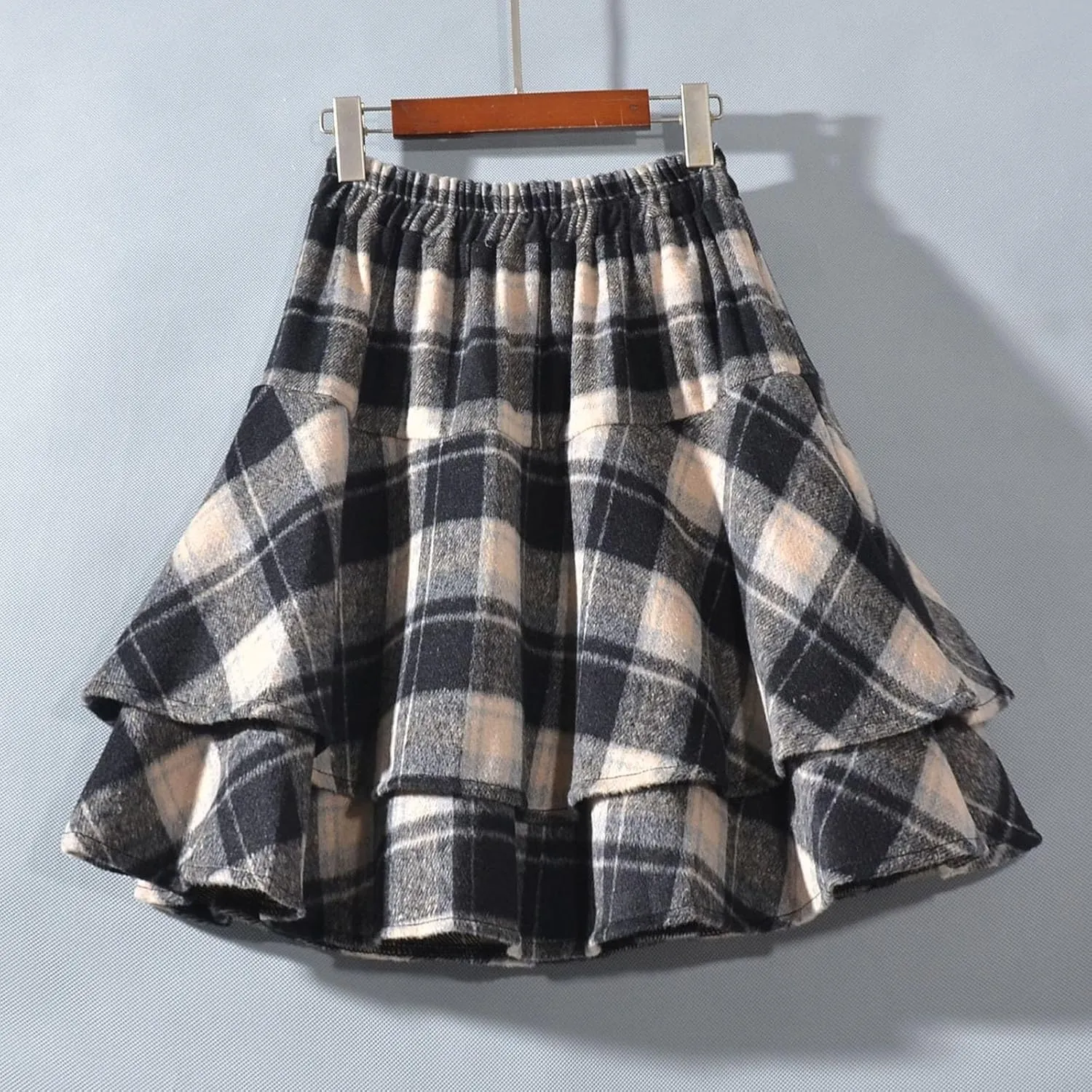 Women's Wool Blend Pleated Mini Skirt 2025 Trendy Skirt Schoolgirl Cute A-Line High Waisted Casual Skater Skirs