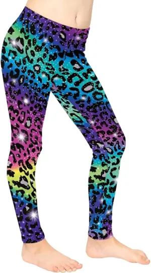Xpyiqun Girls Leggings Athletic Yoga Pants Tights Trousers Activewear 4-13T