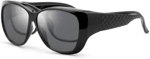 YIMI Fit Over Sunglasses Polarized Wear Over Prescription Glasses UV Protection Oversized Wrap Around Eyeglasses Eyewear
