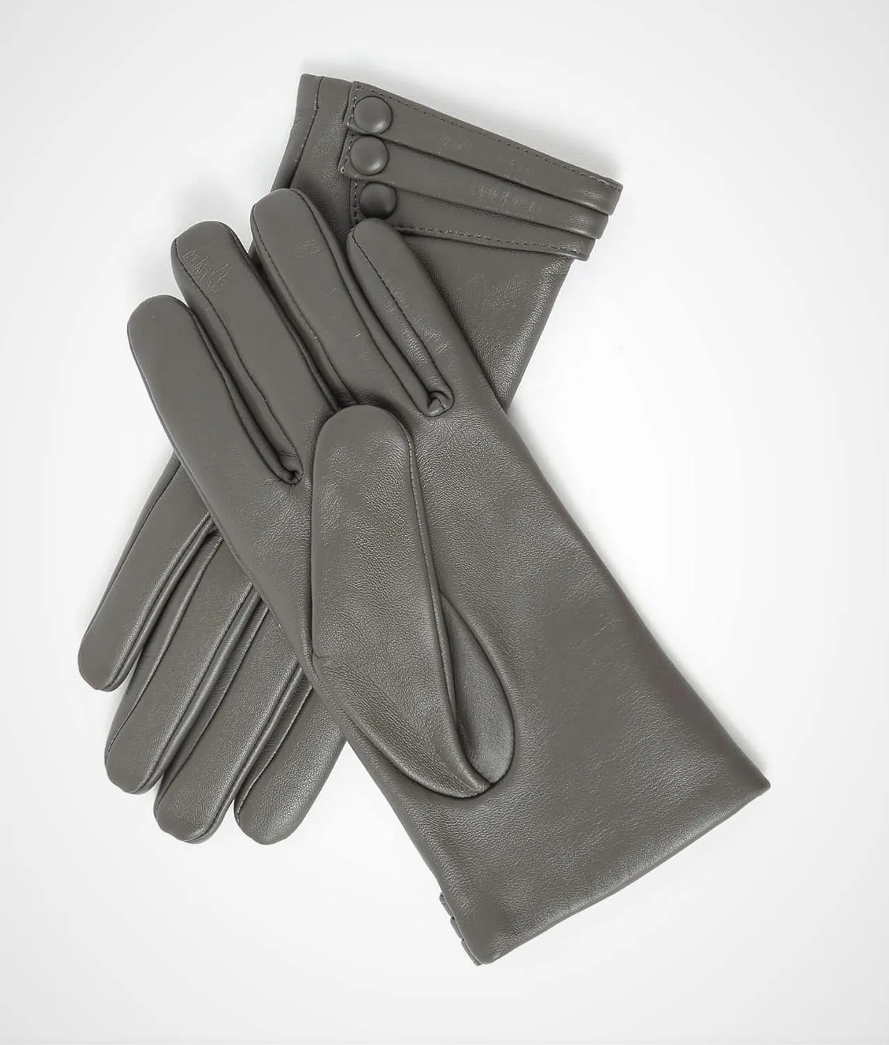 YISEVEN Women's Winter Driving Touchscreen Leather Gloves Wool Lined Buttoned Cuff